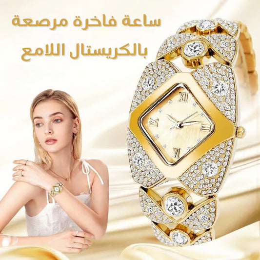 ساعة كوارتز نسائية بتصميم ريترو